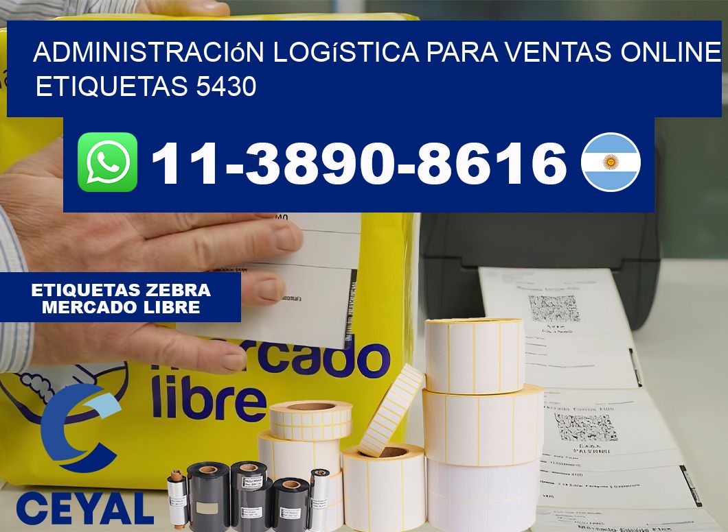 Administración logística para ventas online  etiquetas 5430