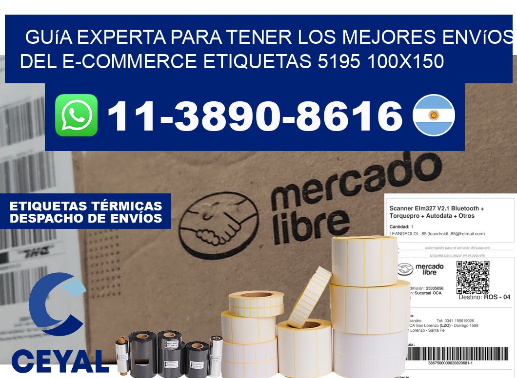 Guía experta para tener los mejores envíos del e-commerce etiquetas 5195 100x150