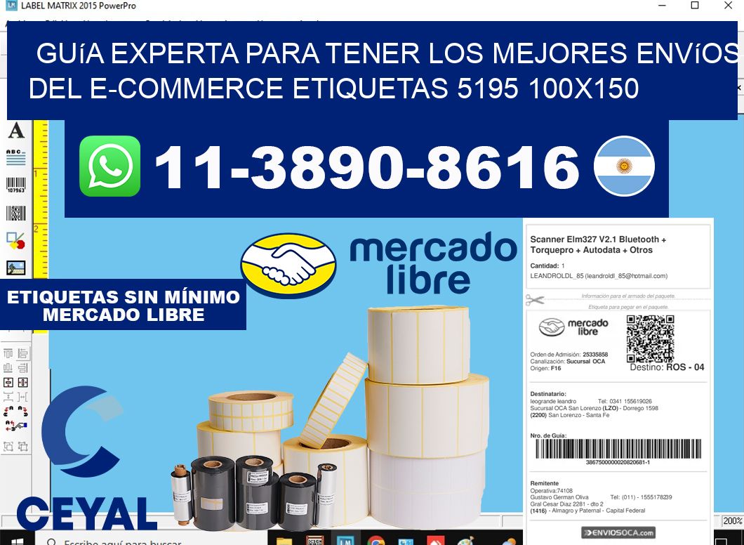Guía experta para tener los mejores envíos del e-commerce etiquetas 5195 100x150