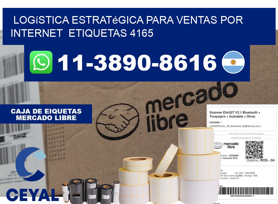 Logística estratégica para ventas por internet etiquetas 4165
