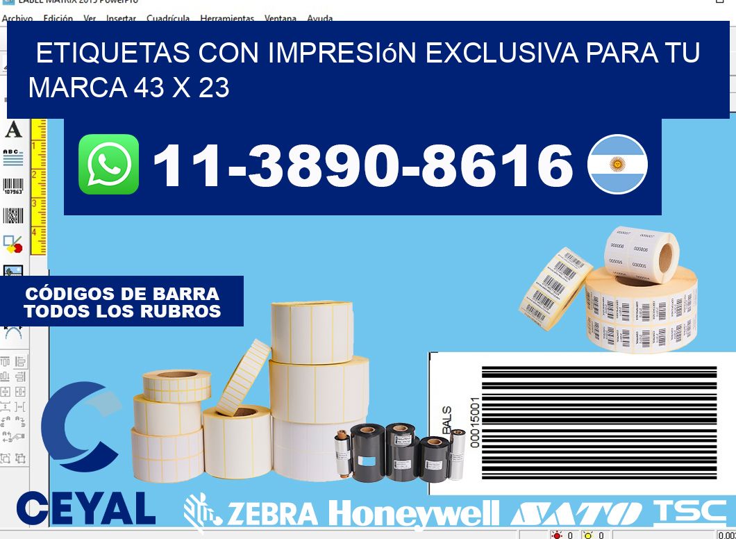 etiquetas con impresión exclusiva para tu marca 43 x 23