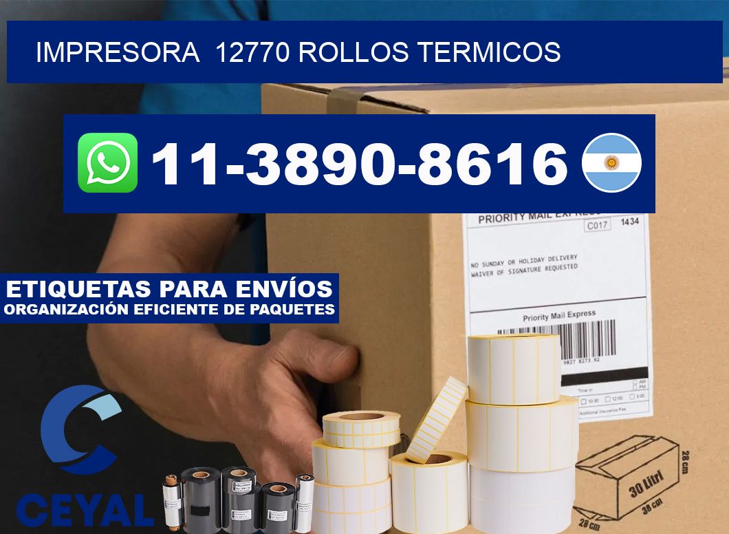 impresora  12770 rollos termicos