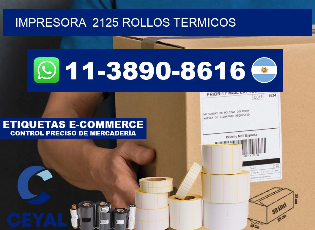 impresora  2125 rollos termicos