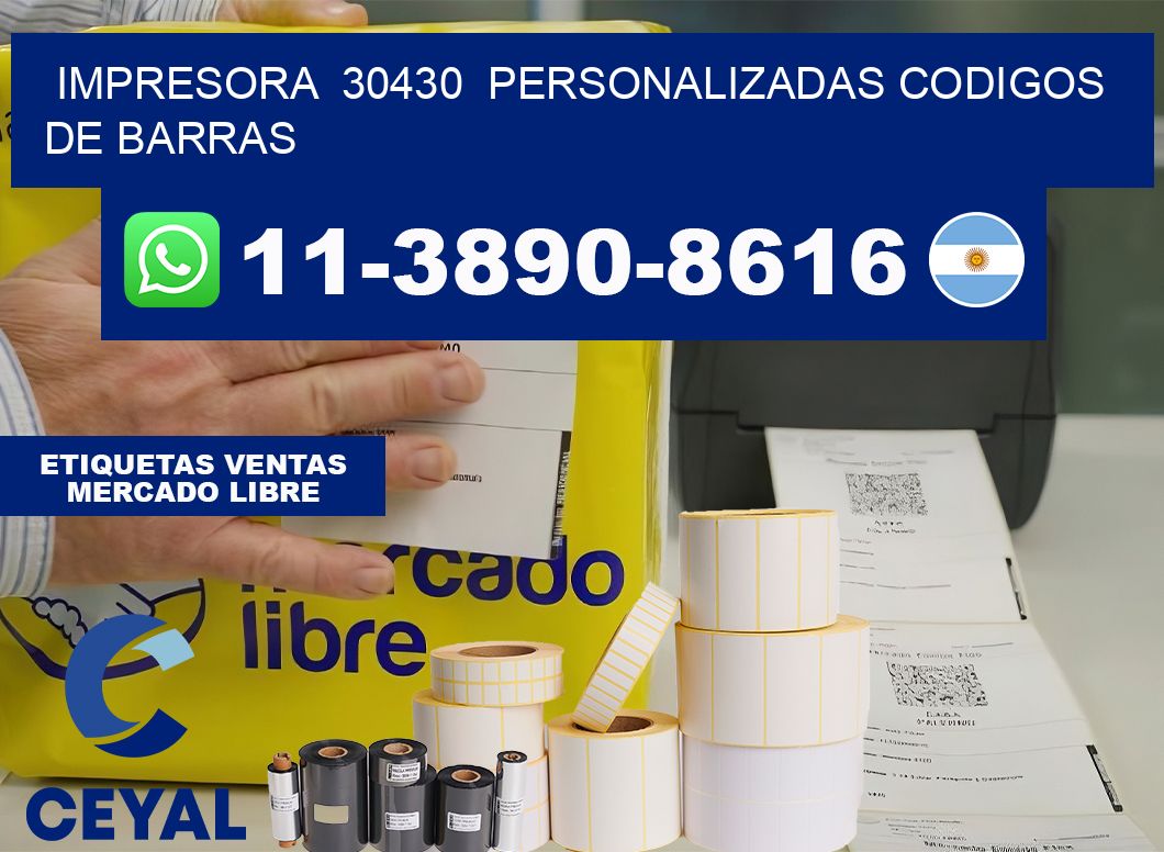 impresora 30430 personalizadas codigos de barras