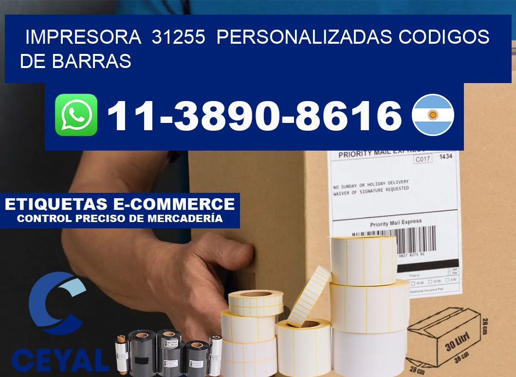 impresora 31255 personalizadas codigos de barras