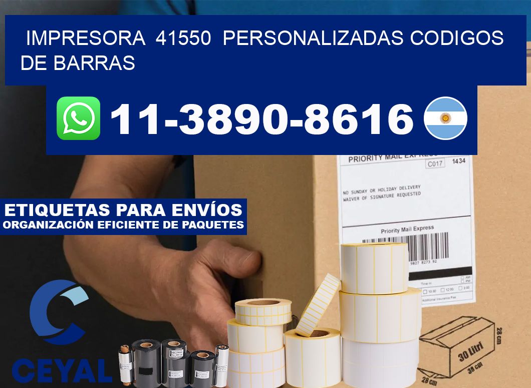 impresora  41550  personalizadas codigos de barras