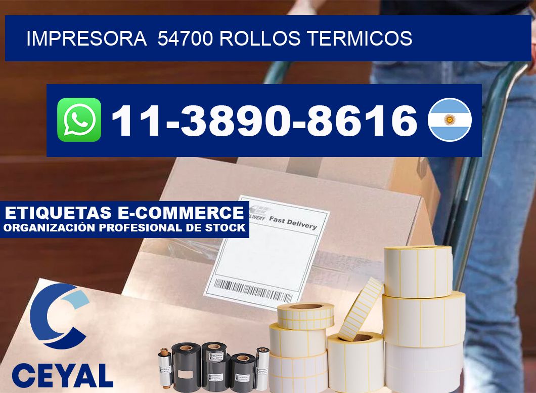 impresora  54700 rollos termicos