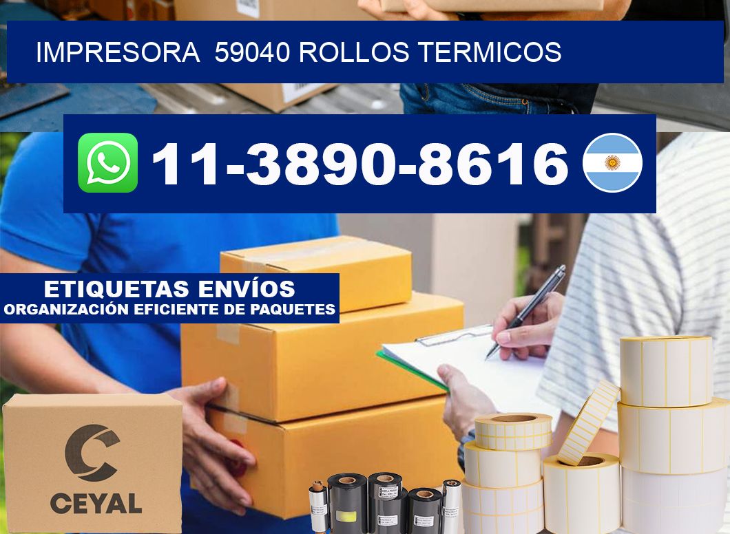 impresora 59040 rollos termicos
