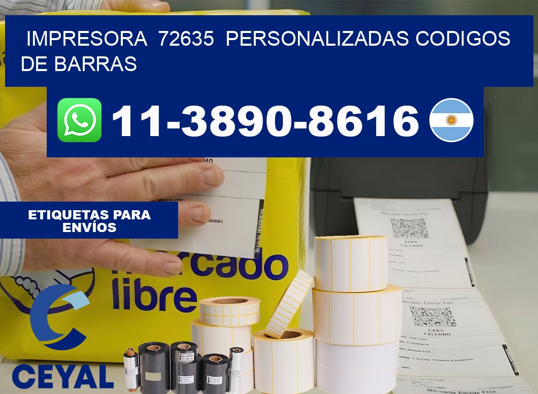impresora 72635 personalizadas codigos de barras
