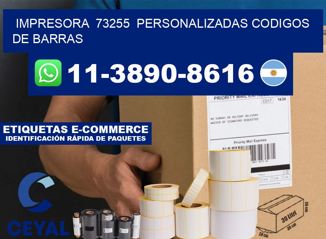 impresora  73255  personalizadas codigos de barras