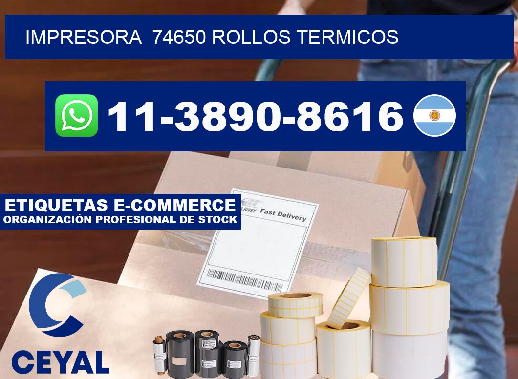 impresora  74650 rollos termicos