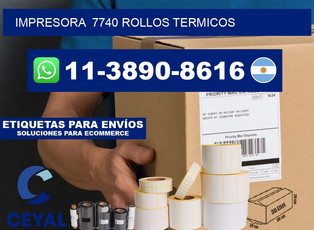 impresora  7740 rollos termicos