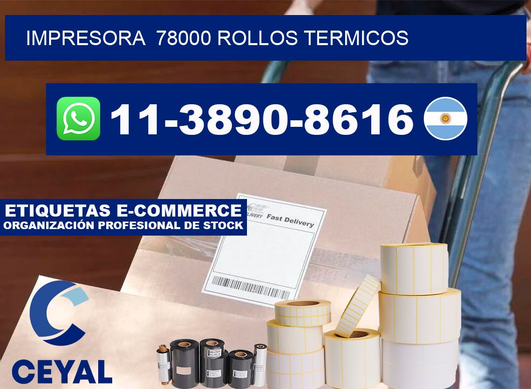 impresora  78000 rollos termicos