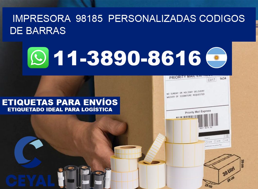 impresora 98185 personalizadas codigos de barras