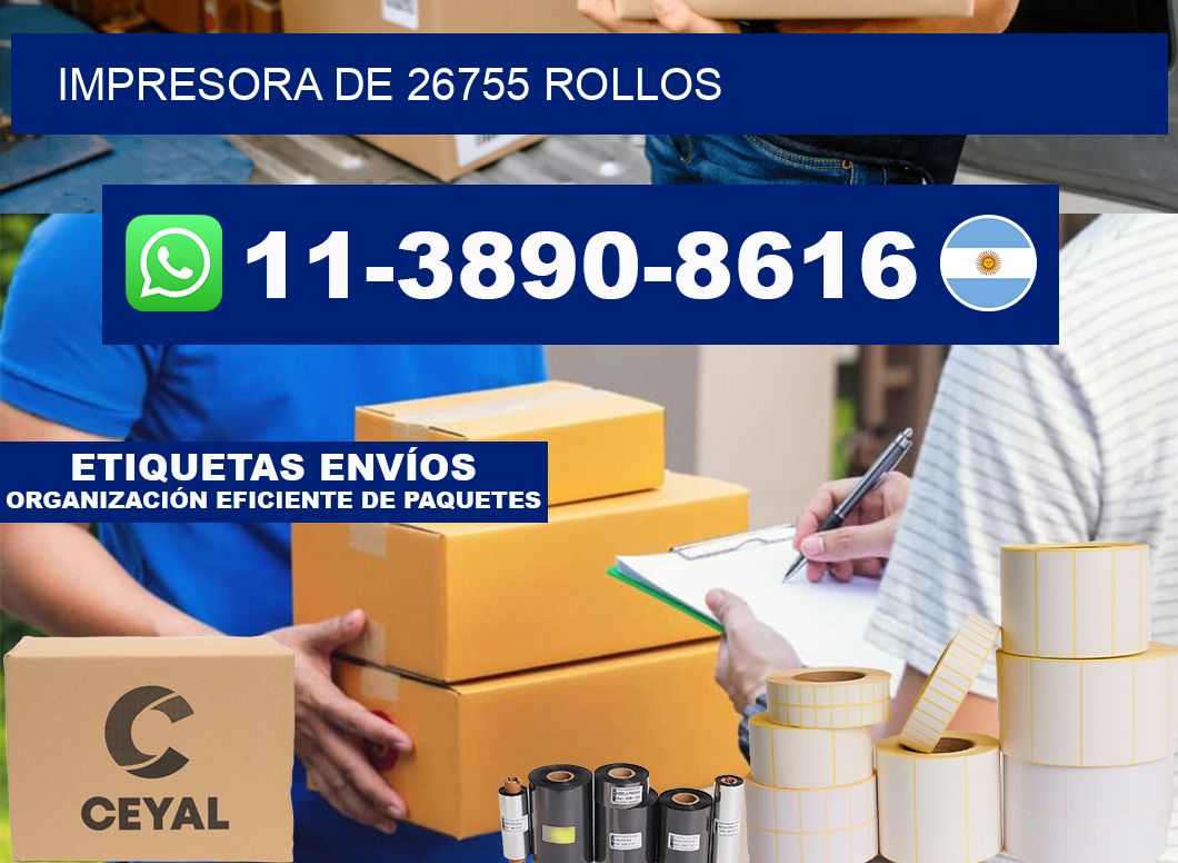impresora de 26755 rollos
