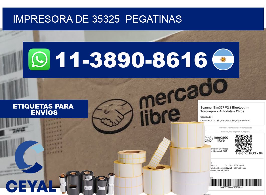 impresora de 35325 pegatinas