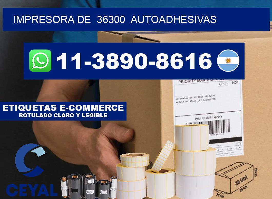 impresora de 36300 autoadhesivas