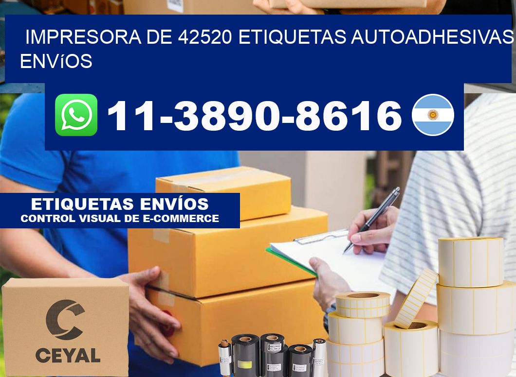 impresora de 42520 etiquetas autoadhesivas envíos