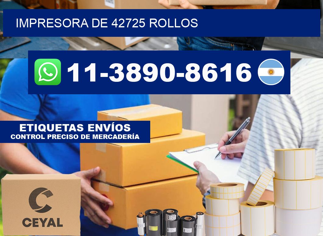 impresora de 42725 rollos