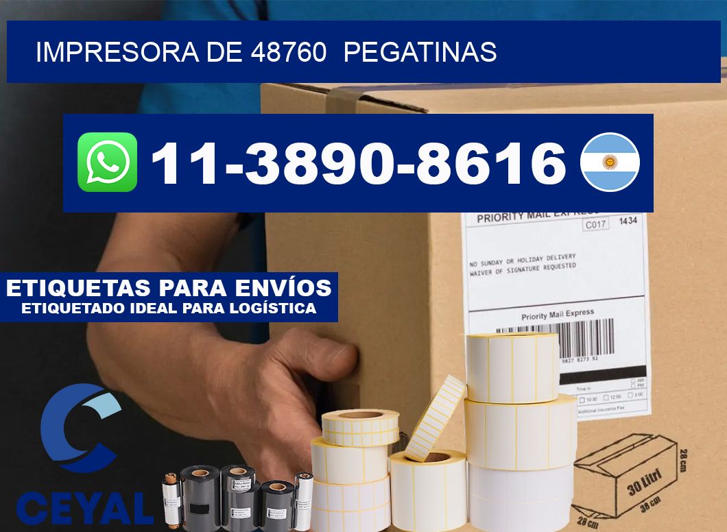impresora de 48760 pegatinas