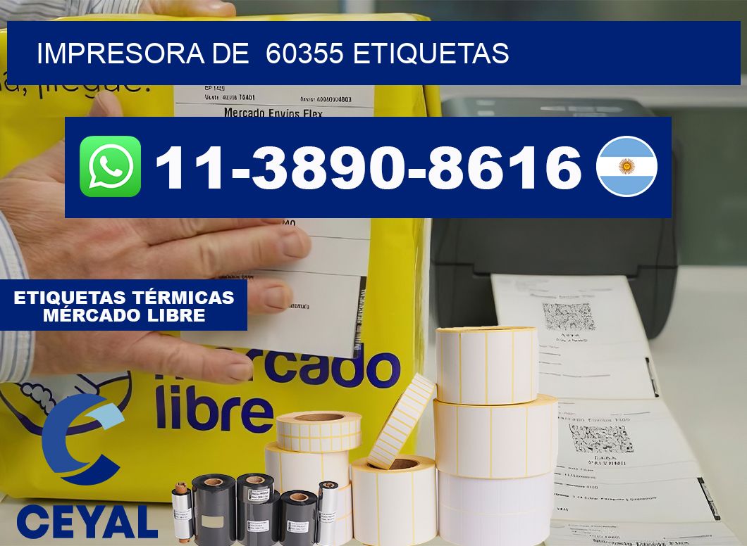 impresora de  60355 etiquetas