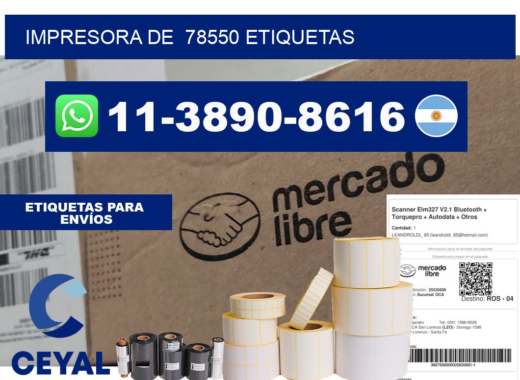 impresora de  78550 etiquetas