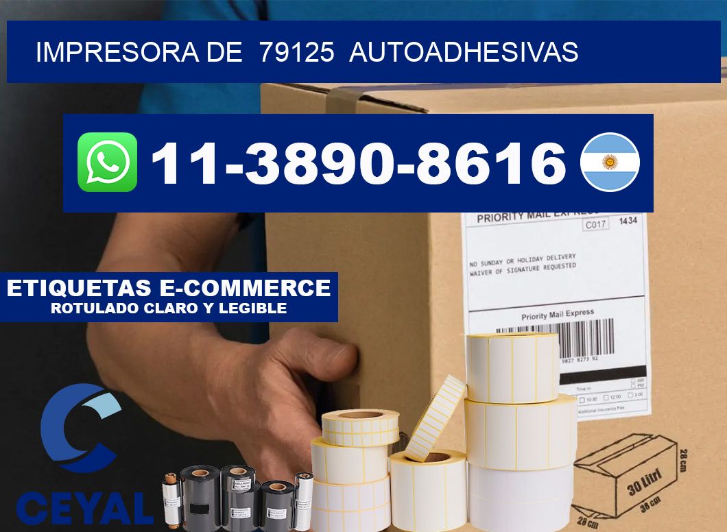 impresora de 79125 autoadhesivas