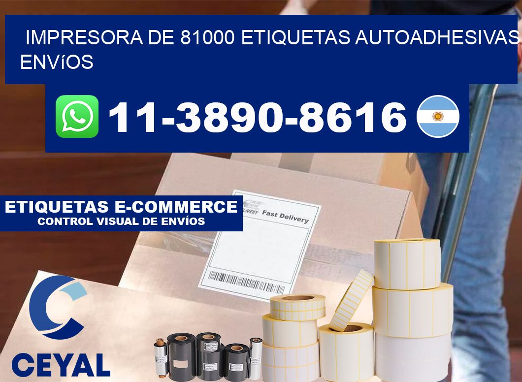 impresora de 81000 etiquetas autoadhesivas envíos
