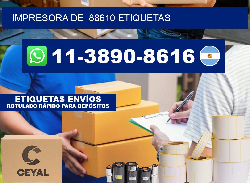impresora de  88610 etiquetas
