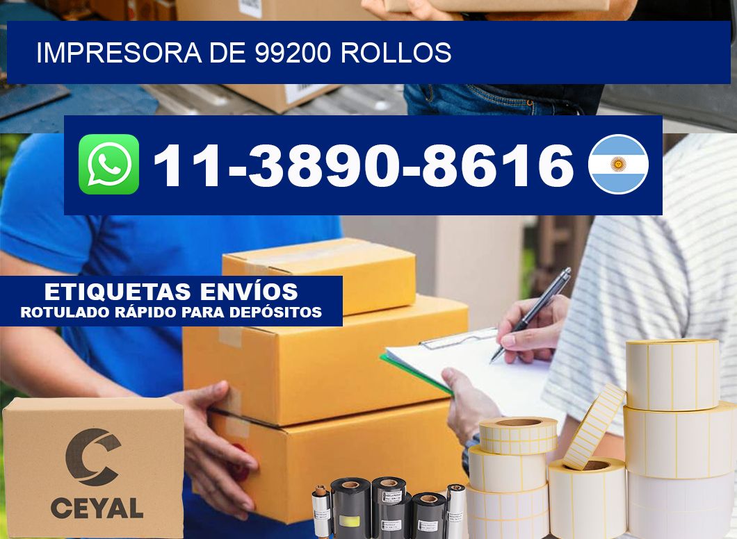 impresora de 99200 rollos