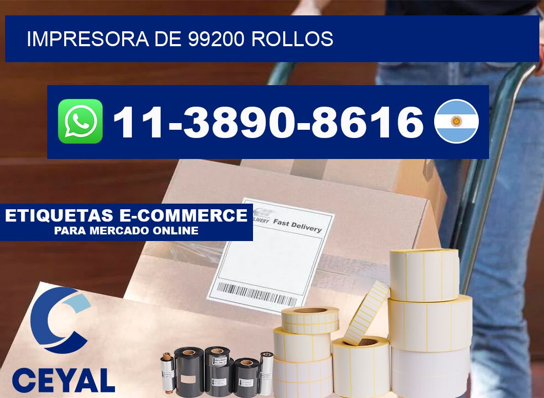 impresora de 99200 rollos