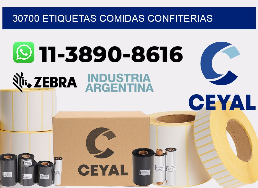 30700 etiquetas comidas confiterias