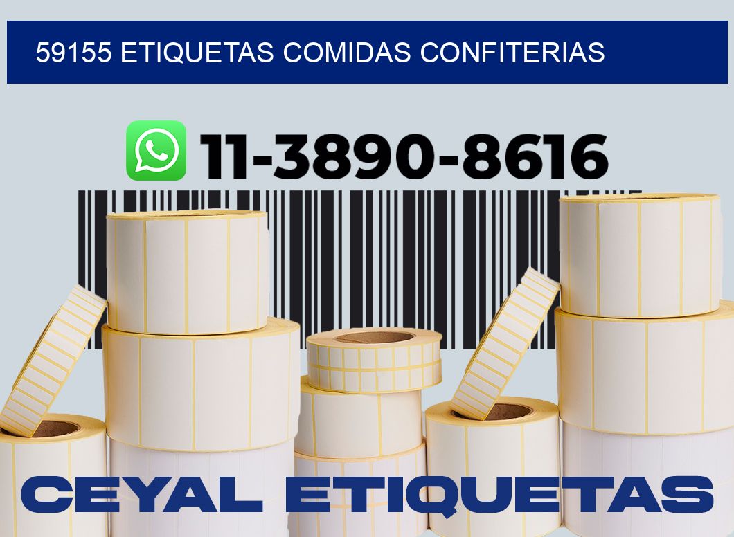 59155 etiquetas comidas confiterias