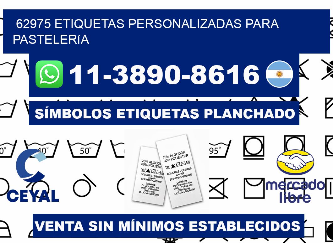 62975 etiquetas personalizadas para pastelería