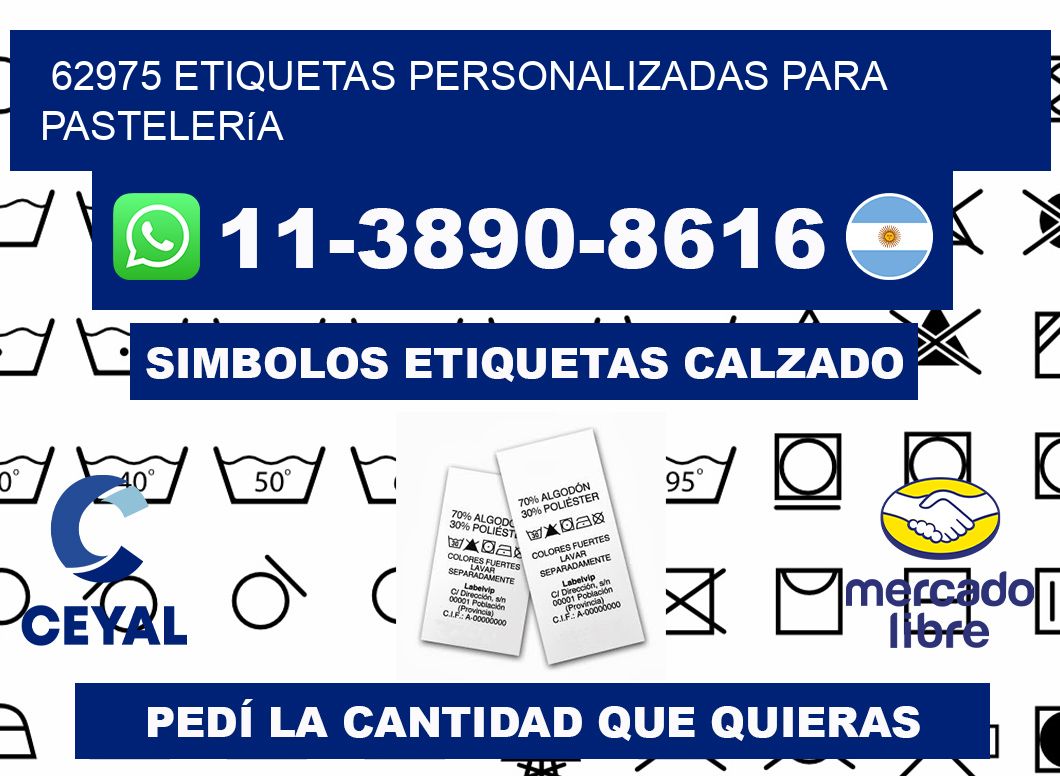 62975 etiquetas personalizadas para pastelería