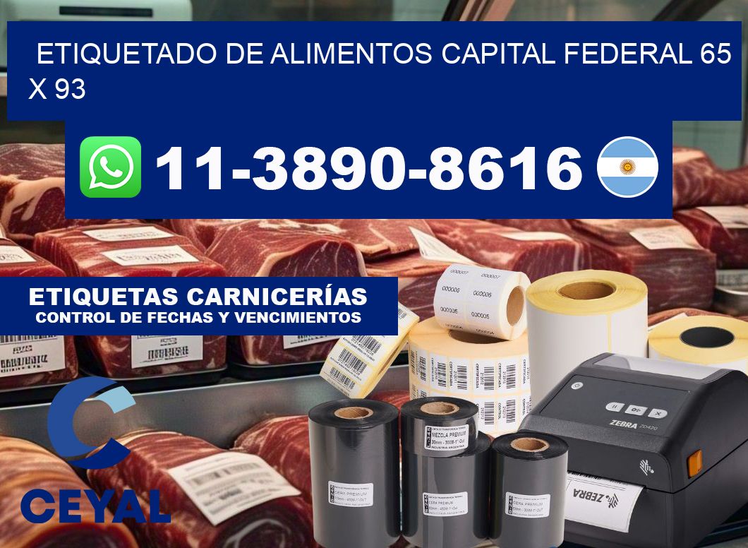 Etiquetado de alimentos capital federal 65 x 93