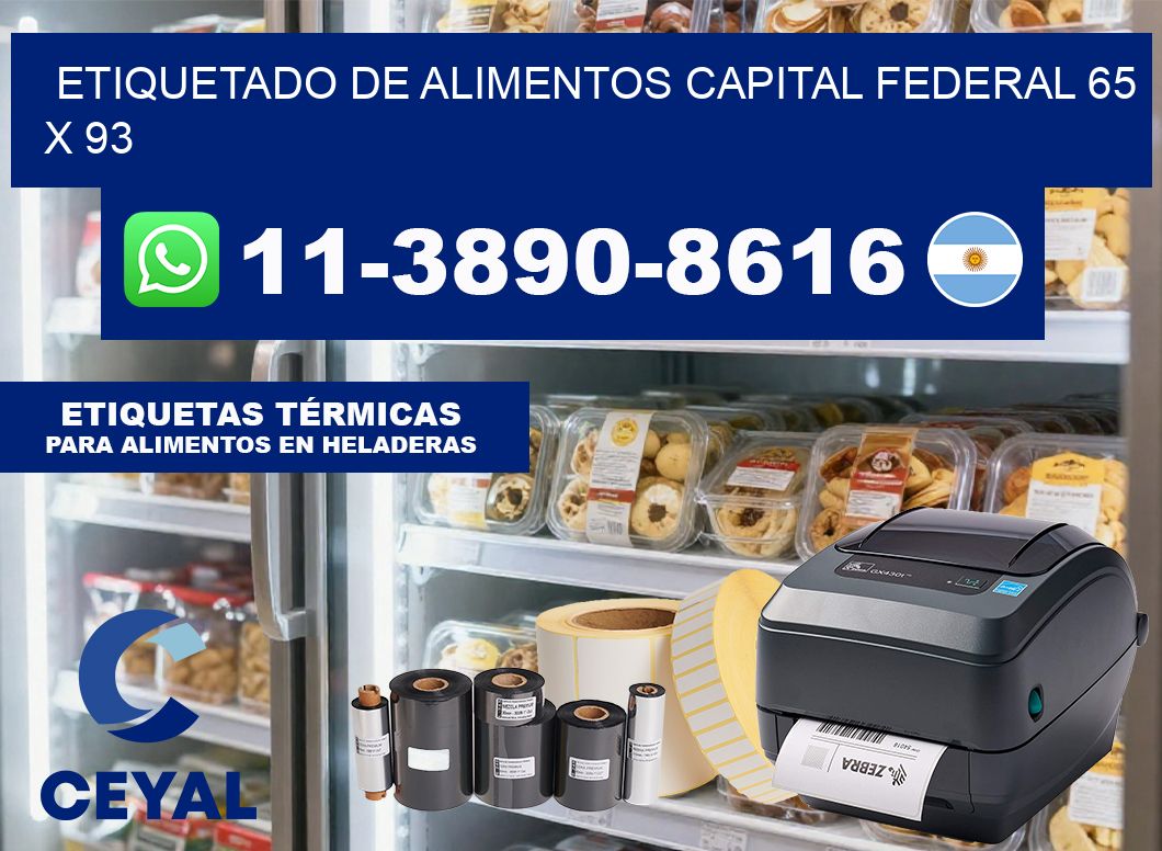 Etiquetado de alimentos capital federal 65 x 93