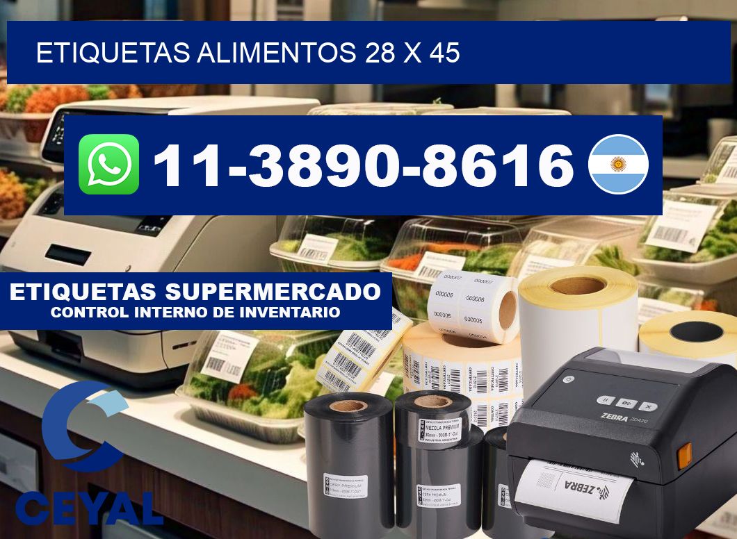 Etiquetas alimentos 28 x 45