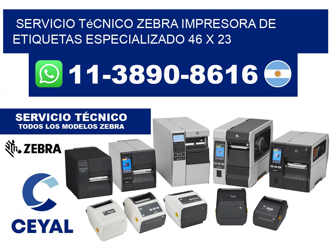 Servicio Técnico Zebra Impresora de Etiquetas Especializado 46 x 23