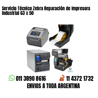 Servicio Técnico Zebra Reparación de Impresora Industrial 63 x 50