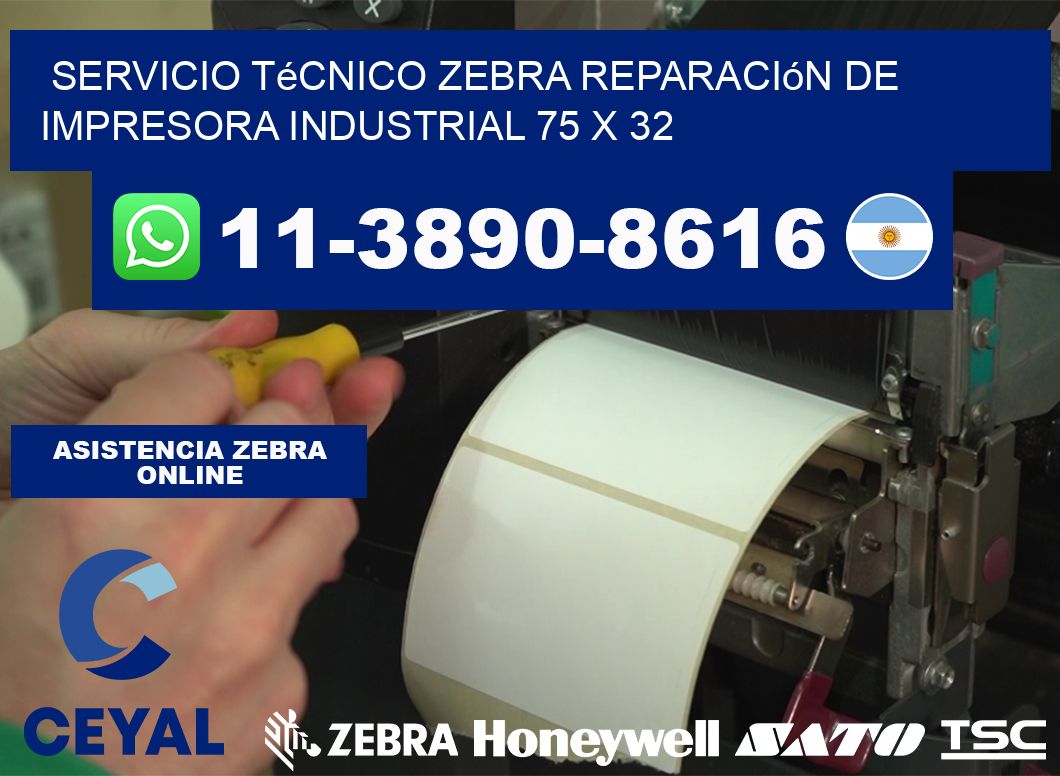 Servicio Técnico Zebra Reparación de Impresora Industrial 75 x 32