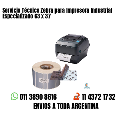 Servicio Técnico Zebra para Impresora Industrial Especializado 63 x 37