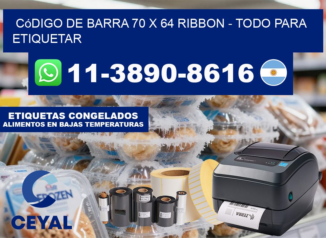 código de barra 70 x 64 ribbon – Todo para Etiquetar