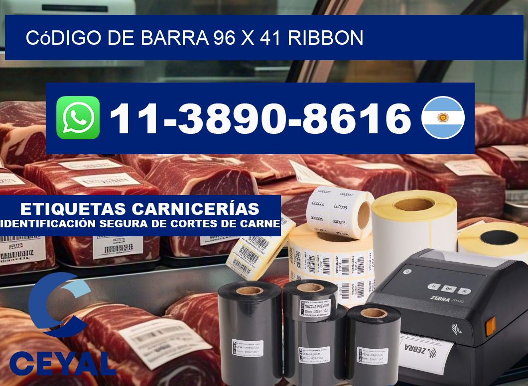 código de barra 96 x 41 ribbon