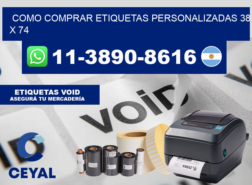 como comprar etiquetas personalizadas 38 x 74
