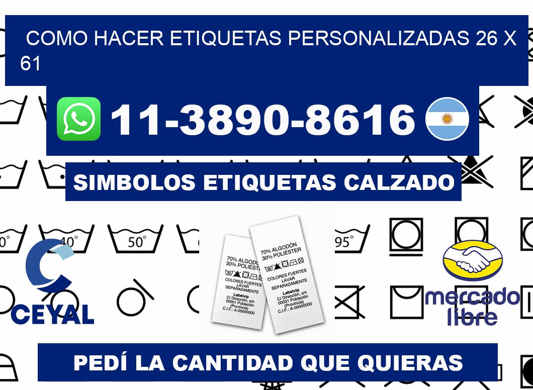 como hacer etiquetas personalizadas 26 x 61