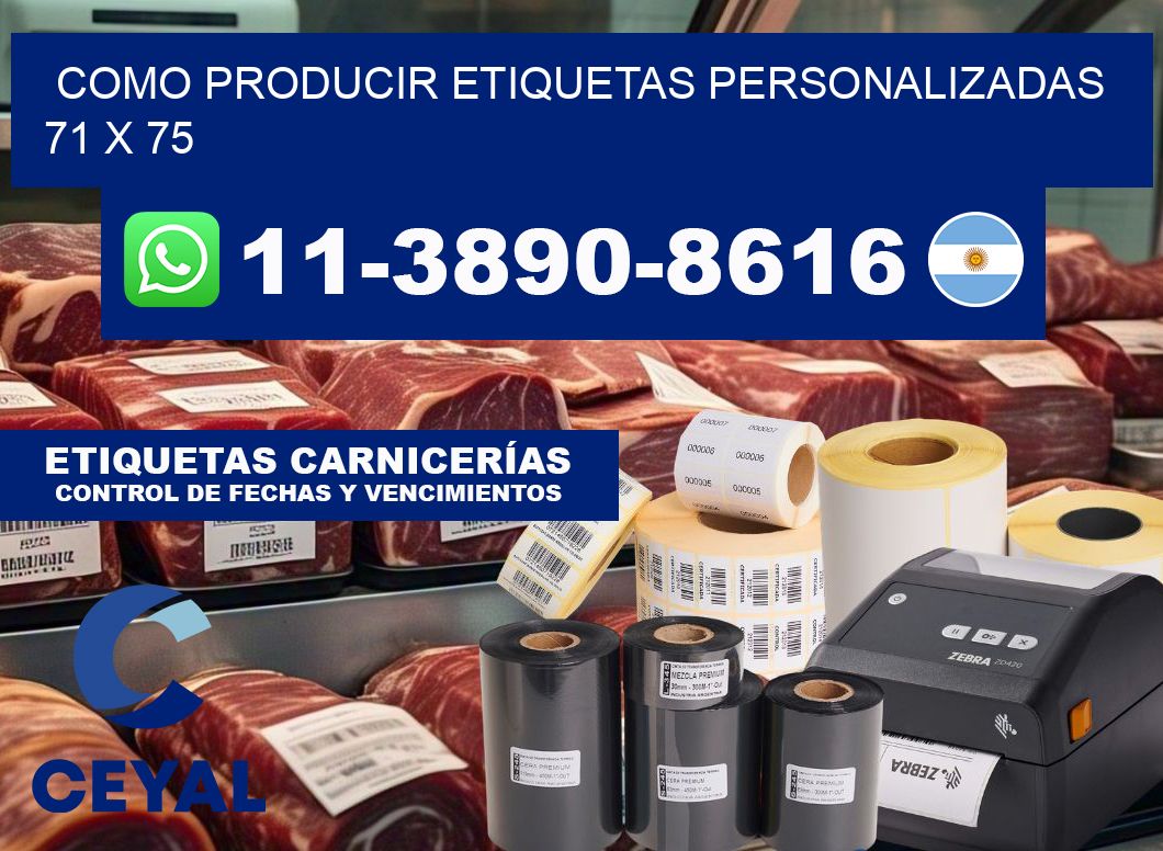 como producir etiquetas personalizadas 71 x 75