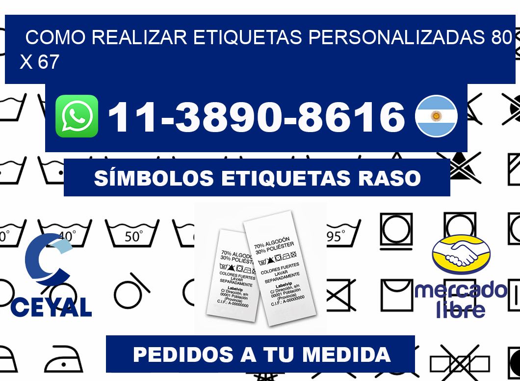 como realizar etiquetas personalizadas 80 x 67