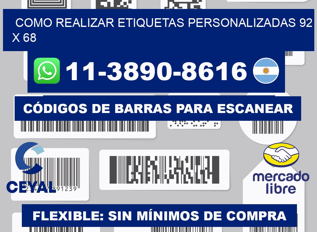 como realizar etiquetas personalizadas 92 x 68