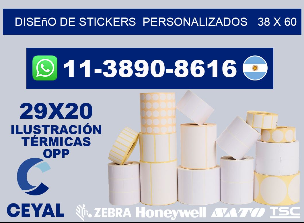 diseño de stickers  personalizados   38 x 60